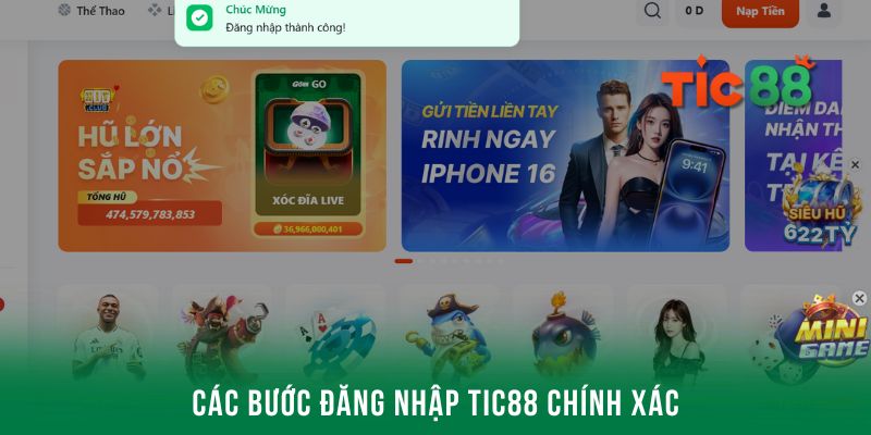 Quy trình nhấn chọn đăng nhập Tic88 chính xác nhất cho anh em sử dụng app