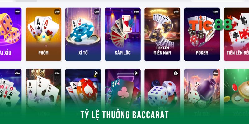 Baccarat là gì? Bí quyết chơi baccarat đánh đâu thắng đó 3 Tỷ lệ thưởng Baccarat cao hay thấp so với những dòng game khác?