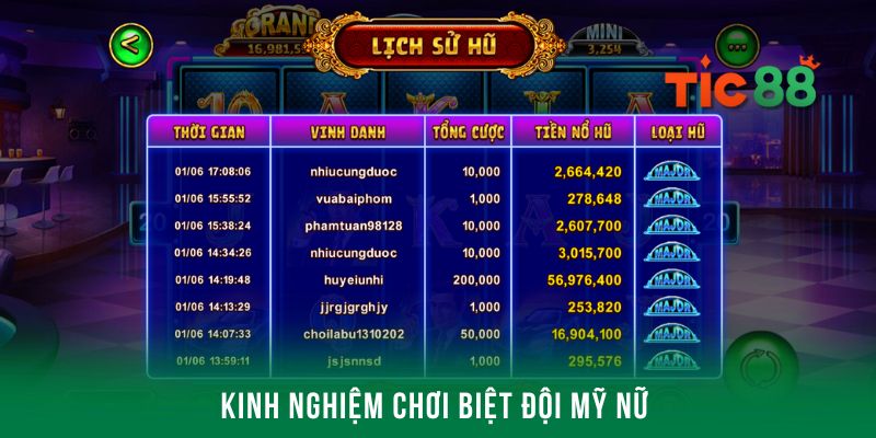 Kinh nghiệm đặt cược game nổ hũ hiệu quả