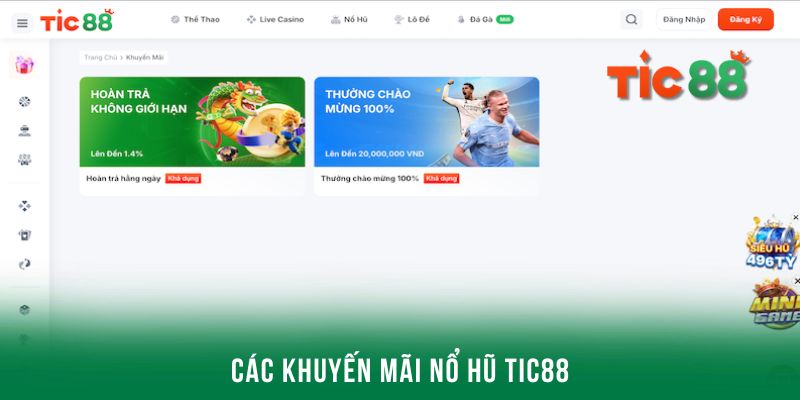 Cập nhật các hoạt động nổ hũ Tic88 đẳng cấp