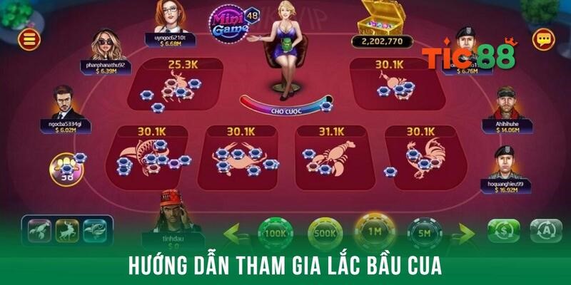 Lắc bầu cua kiếm thưởng cực chất từ nhà cái Tic88 4 Tham gia đơn giản hỗ trợ trải nghiệm bầu cua nhanh chóng