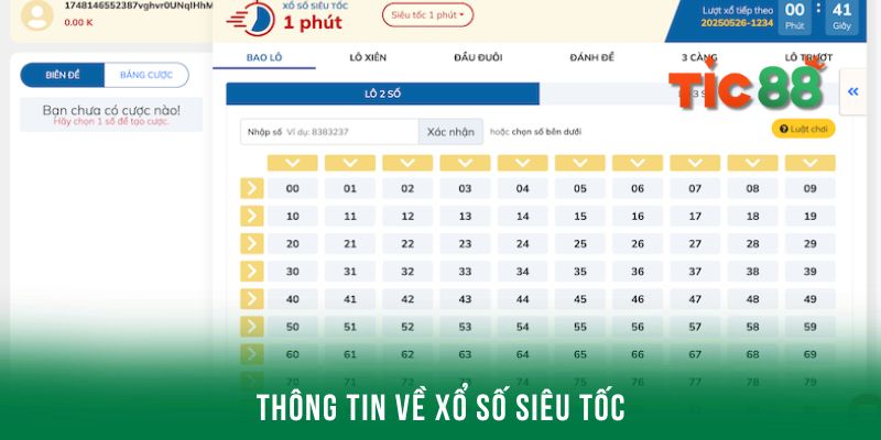 Xổ số siêu tốc - Chọn số nhanh, nhận thưởng khủng 2 Điểm lại thông tin cơ bản về xổ số thần tốc